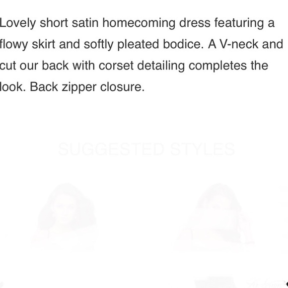 NWOT La Femme Lace Up Back Party Dress, Emerald Size 10 - Picture 6 of 8